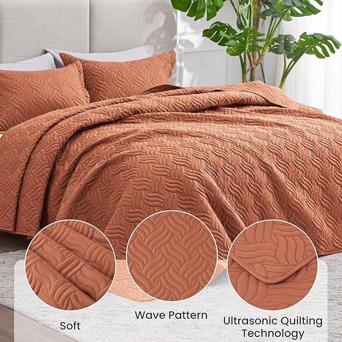 Love's cabin Quilts for Full Bed Umber Bedspreads Bedding Set - Image 4