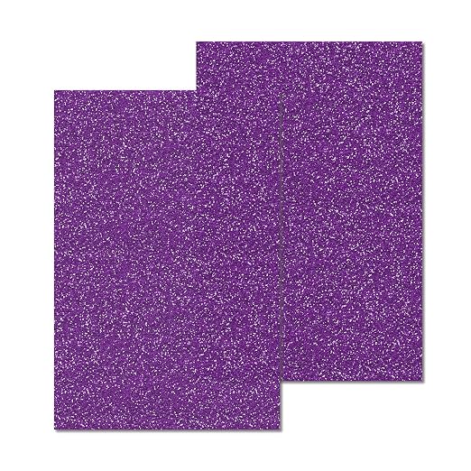 2 Pack 8'' x 12'' Glitter Purple Acrylic Sheet, 3mm Thick Acrylic Plexiglass by Unknown