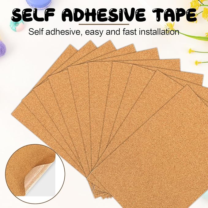 5 PCS Self Adhesive Cork Sheets 8.26×11.8 Inch×1mm | Cork Backing Sheets - Image 4