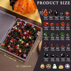 ZHIYUXI 1150PCS Halloween Glass Beads Orange Pumpkin Beads Jewelry Making | - Image 6