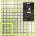 ARTEZA Quilting Rulers Set of 4, Acrylic Square Quilting Rulers by ARTEZA