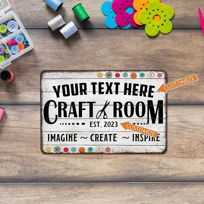 Personalized Craft Room Sign Custom Sign Art Room Décor - Image 4