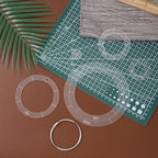 6 PCS Clear Acrylic Circle Template Set 1/2/3/4/5/6 Inch Quilting Templates - Image 3
