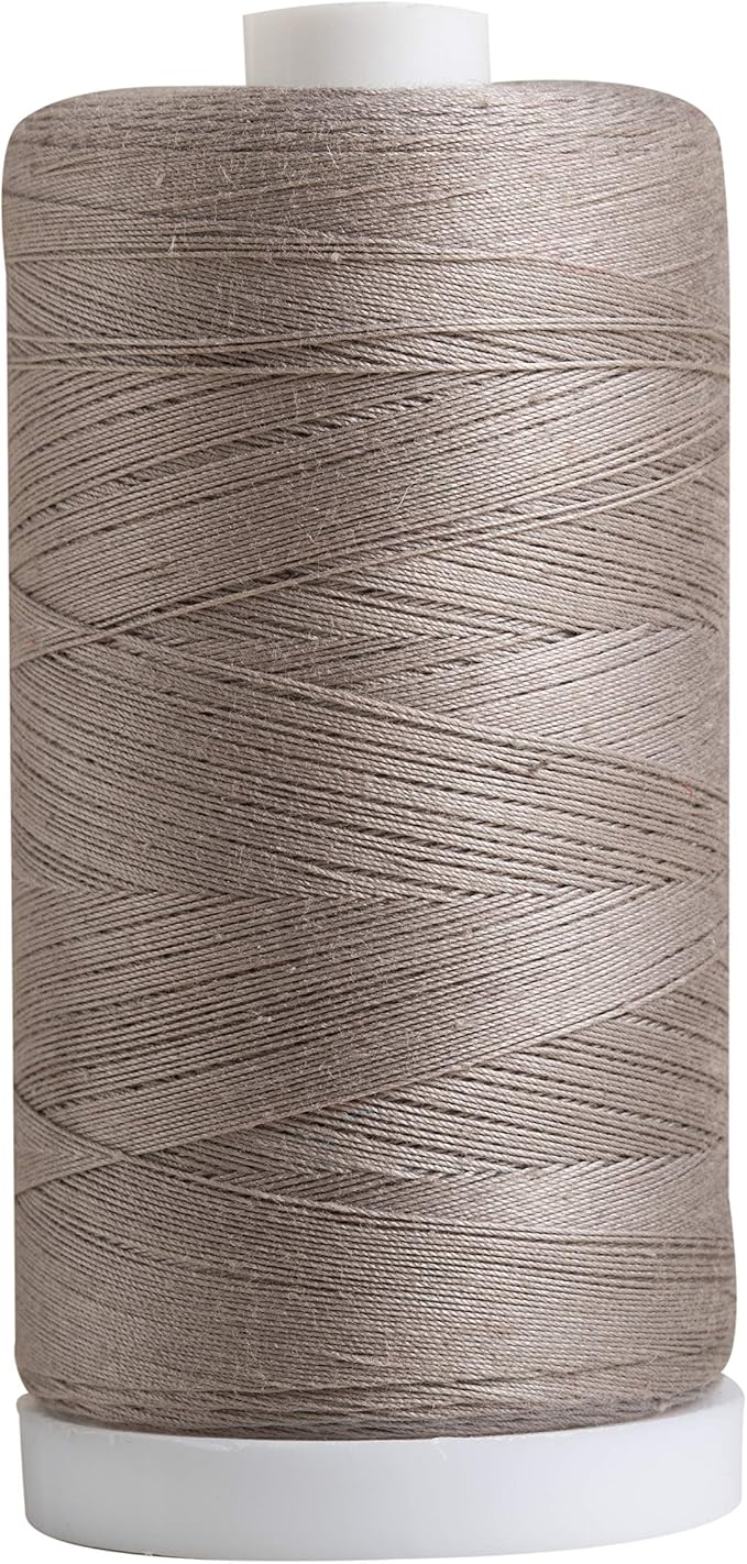 Connecting Threads Stone Gray 100% Cotton Thread Spool | Large 1200 yard thread by ConnectingThreads