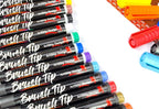 20 Brush Tip Acrylic Paint Pens, Classic and Metallic Color Double Pack - Image 5