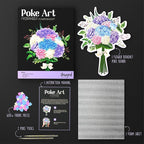 Unwynd Poke Art Hydrangea Flower Bouquet | Mess-Free Arts and Crafts - Image 6