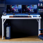 Need Large Folding Computer Desk, 60 Inch Writing Table, Metal Frame, Sturdy - Image 6