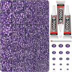 33000Pcs Amethyst Rhinestones for Bedazzling, 6mm Bedazzler Kit by Worthofbest