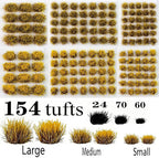 Tufts - Battlefield 154 Pcs, 3 Sizes -Terrain Model Kit - Image 2