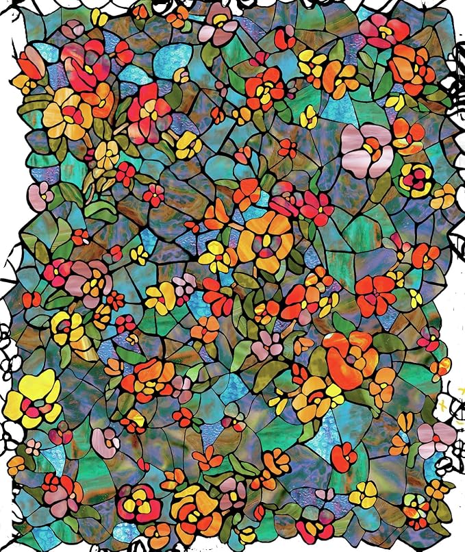 d-c-fix 346-0431 Self-Adhesive Privacy Glass Window Film, Venetian Garden - Image 6