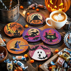 EWJRNSF 6 PCS 5D Diamond Painting Coasters Kits - Image 6