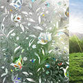 rabbitgoo Window Privacy Film, Stained Glass Cling, Tulip 23.6" x 118.1" | by rabbitgoo