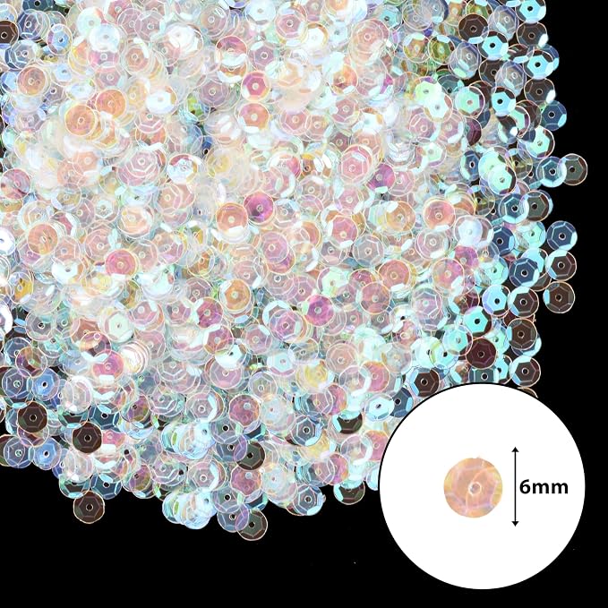 Mandala Crafts 20000 AB Iridescent Sequins - Image 3