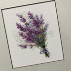 RIOLIS - Bouquet with Lavender 1607, Floral Cross Stitch Kits 6"X7", Cross - Image 5