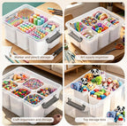 Citylife 17 QT Plastic Storage Bins Clear Storage Box - Image 5