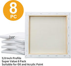FIXSMITH Stretched White Blank Canvas - Image 3