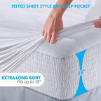 PlushDeluxe Premium Bamboo Mattress Protector – Full Size, Waterproof, & Ultra - Image 4
