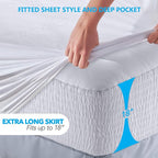 PlushDeluxe Premium Bamboo Mattress Protector – King Size, Waterproof, & Ultra - Image 4