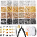 Acejoz 2165 Pcs Crimp Beads for Jewelry Making, Incliding Crimp Bead Covers by ProfessionalDIYArtSupplier