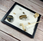 Zen Sand Garden for Desk with Rake, Rocks and Figures - Image 3