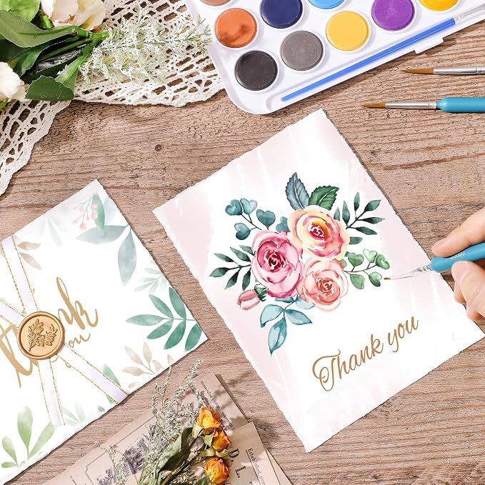 Prudiut 50 Sheets Cotton Watercolor Paper, 5 x 7 inches, 300 GSM, Deckled Edge - Image 6