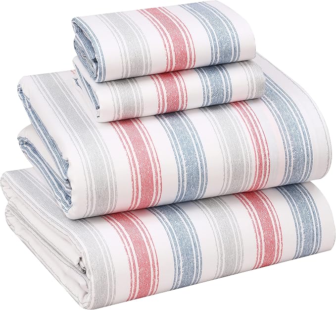 RUVANTI 100% Cotton Sheets – King Size Percale Bedding, Cooling & Breathable by Ruvanti