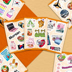100Pcs South Korea Stickers for Luggage, Water Bottle - Image 6