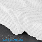 Utopia Bedding 100% Cotton Waffle Weave Blanket King Size - Image 3