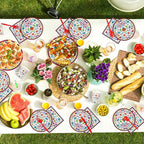 168Pcs Mexican Fiesta Party Decorations, Serves 24 | Mexican Floral Plates and - Image 5
