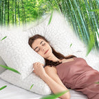 Cooling Bed Pillows for Sleeping 1 Pack Shredded Memory Foam Pillows Adjustable - Image 8