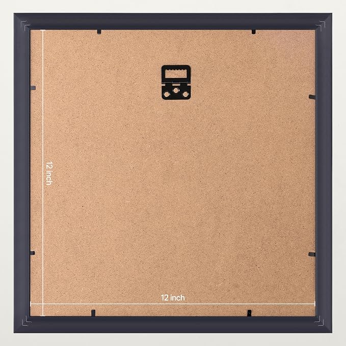eletecpro 12x12 Vintage Picture Frame, Glass Cover, Bronze Gold, Wall Mount - Image 4