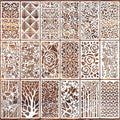 Stencils for Crafts Reusable Texture Stencils Background Stencil Leaf Floral by SUNVERSE