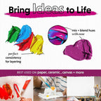 Crafts 4 All Acrylic Paint Set for Adults and Artists - Image 2