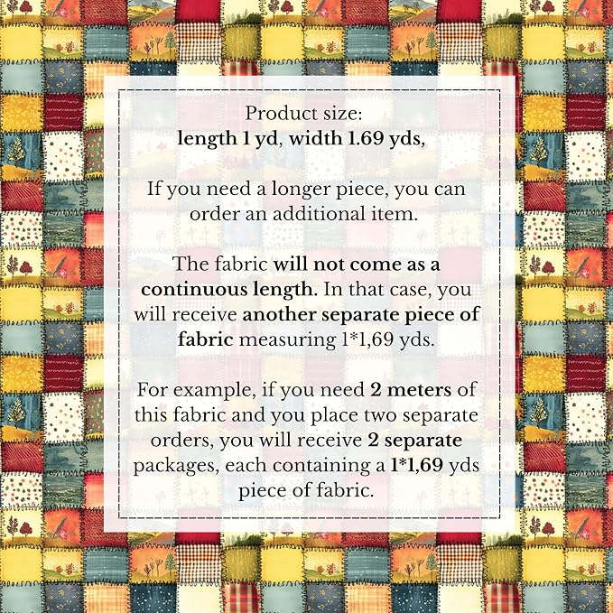 100% Cotton Fabric by the Yard – Turkish Quality Quilting & Sewing Fabric - Image 4