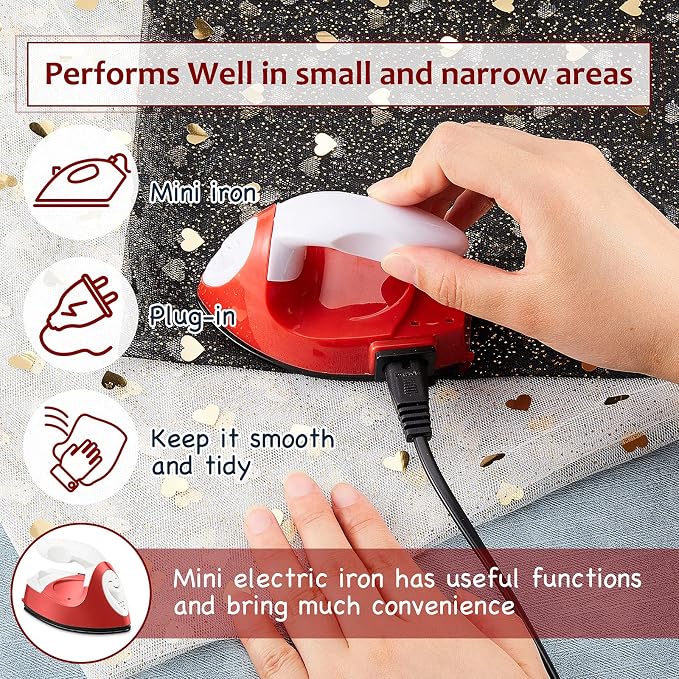 Honoson Mini Craft Iron Mini Heat Press Small Iron 3.93 x 2.36 x 2.76 in - Image 6
