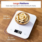 Etekcity Food Kitchen Scale, Digital Grams and Ounces, Large | Tare function - Image 5