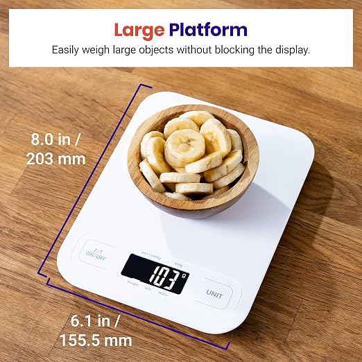 Etekcity Food Kitchen Scale, Digital Grams and Ounces, Large | Tare function - Image 5