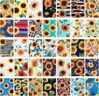 Kingdder 70 Pcs Sunflower Jelly Fabric Quilting Strips, 2.55 Inch Precut Cotton - Image 7