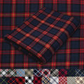 Pico Textiles 3 Yards Bolt Blue and Red Tartan Plaid Flannel Fabric by PicoTextiles