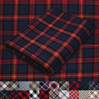 Pico Textiles 3 Yards Bolt Blue and Red Tartan Plaid Flannel Fabric by PicoTextiles
