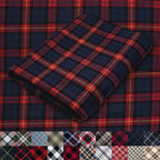 Pico Textiles 15 Yards Bolt Blue and Red Tartan Plaid Flannel Fabric by PicoTextiles