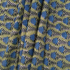 E-Tailor® Indian Ethnic 100% Cotton Voile Running Hand Block Print Natural - Image 3
