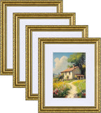eletecpro 8x10 Vintage Picture Frame, Glass Cover, Horizontal or Vertical by eletecpro