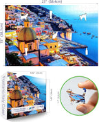 MINIWAN 500 Piece Puzzle for Adults Positano Dusk 23"x15" | Rustic Style - Image 2