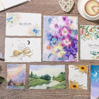 Prudiut 25 Sheets Cotton Watercolor Paper, 300 GSM, 6 x 8 inch, Texture Laid - Image 7
