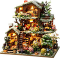 RHZN DIY Miniature House Kit for Adults Mini House Snow Tree House | 2 Display by RHZN
