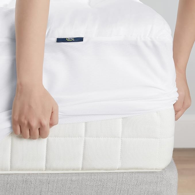 Serta ComfortSure Full Mattress Cover, Fitted Pillow Top Mattress Pad, Super - Image 6