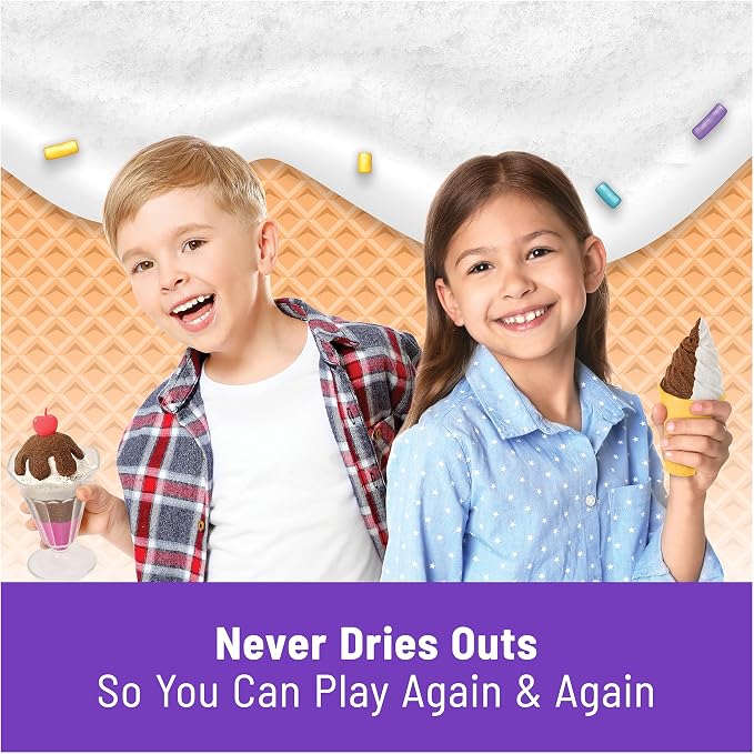 Kinetic Sand Scents Ice Cream Treats, Moldable Sand Sensory Toys, Ages 3+ | - Image 6