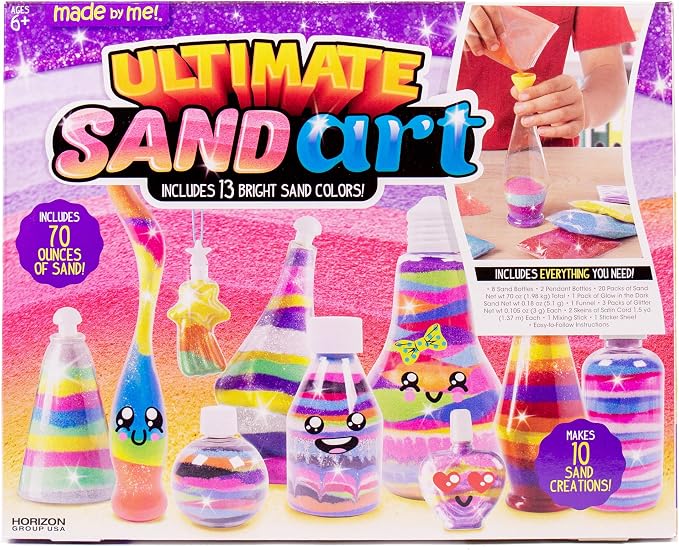 Made By Me Ultimate Sand Art Kit, Includes 13 Colors of Sand, 1 Glow in The - Image 10