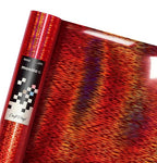 Mosaic+ Red Brushed Holographic 1ft x 5ft Crafting Vinyl Crinkle-Free 8yr UV by VVIVIDVINYL
